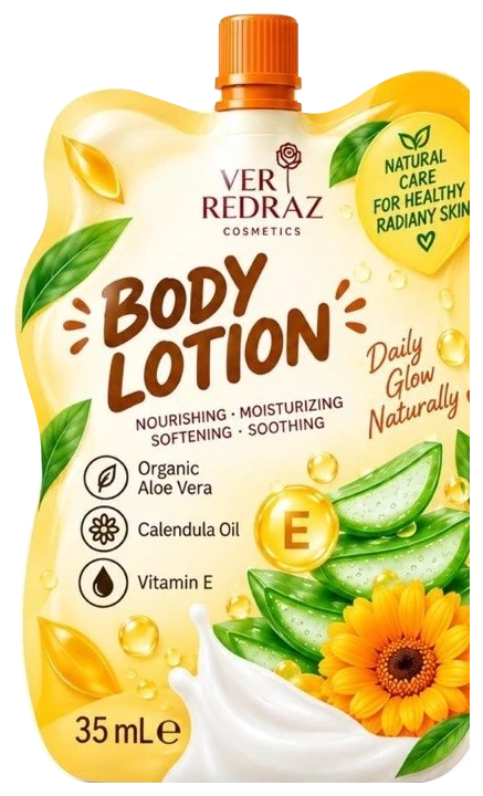 Body Lotion with Aloe, Calendula + Vitamin E · 35 ml