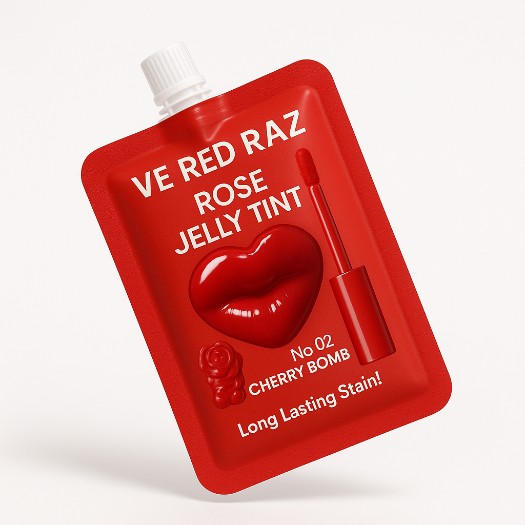 Lip Jelly — Cherry Bomb — Rose-Infused Lip Gloss