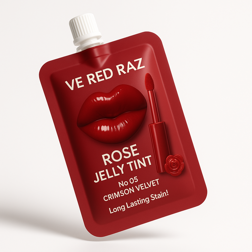 Lip Jelly — Crimson Velvet — Rose-Infused Lip Gloss