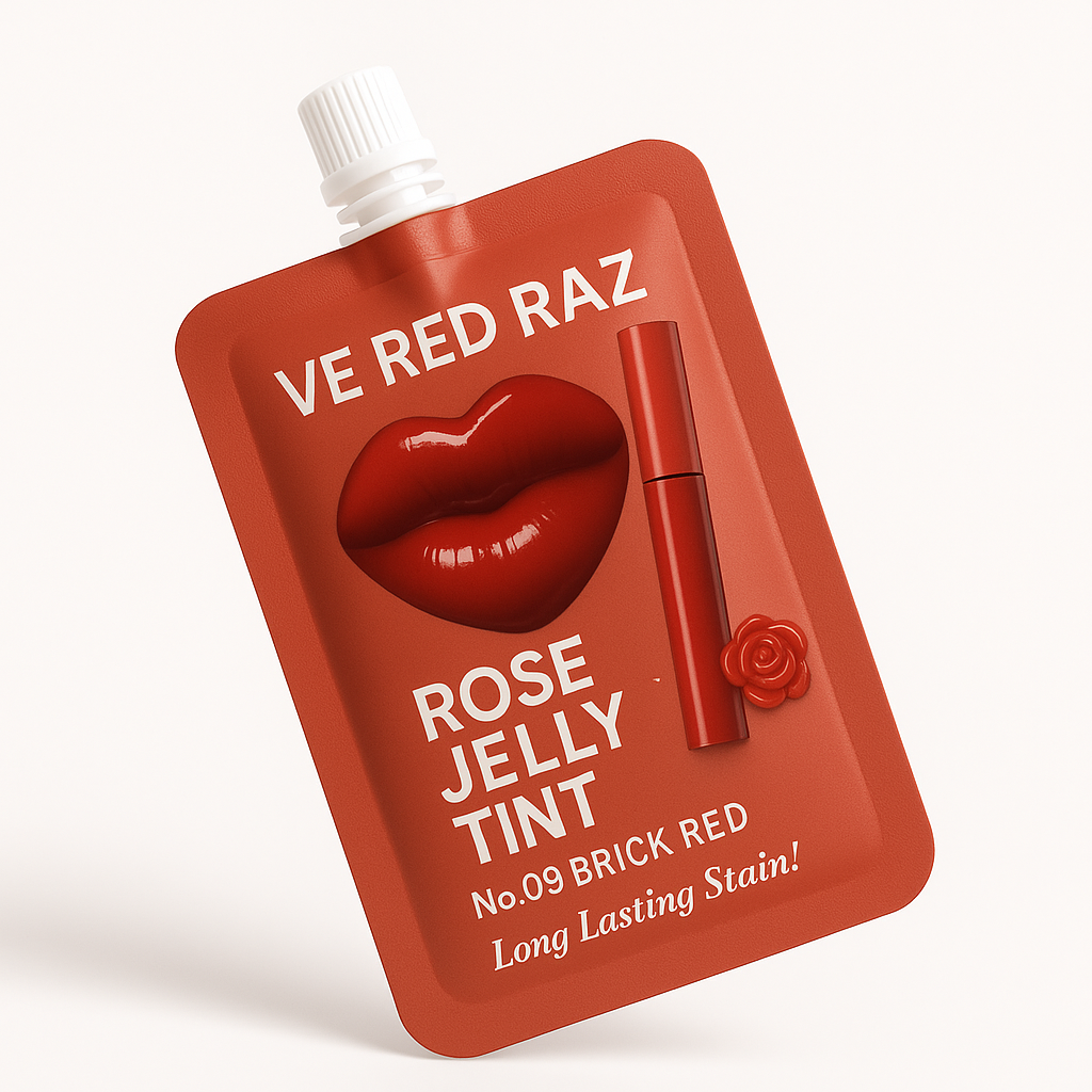 Lip Jelly — Brick Red — Rose-Infused Lip Gloss