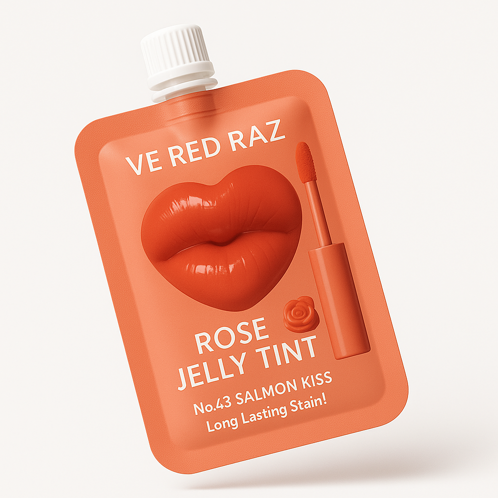 Lip Jelly — Salmon Kiss — Rose-Infused Lip Gloss