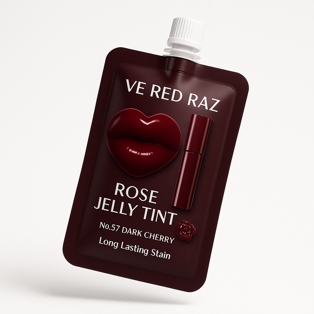 Lip Jelly — Dark Cherry — Rose-Infused Lip Gloss