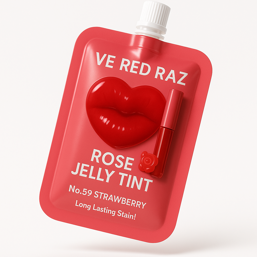 Lip Jelly — Strawberry — Rose-Infused Lip Gloss