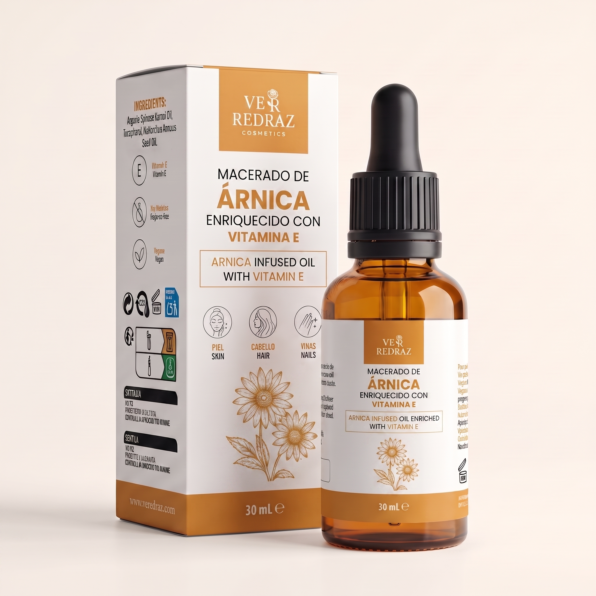 Arnica Infused Oil enriched with Vitamin E — Post-exercise massage care